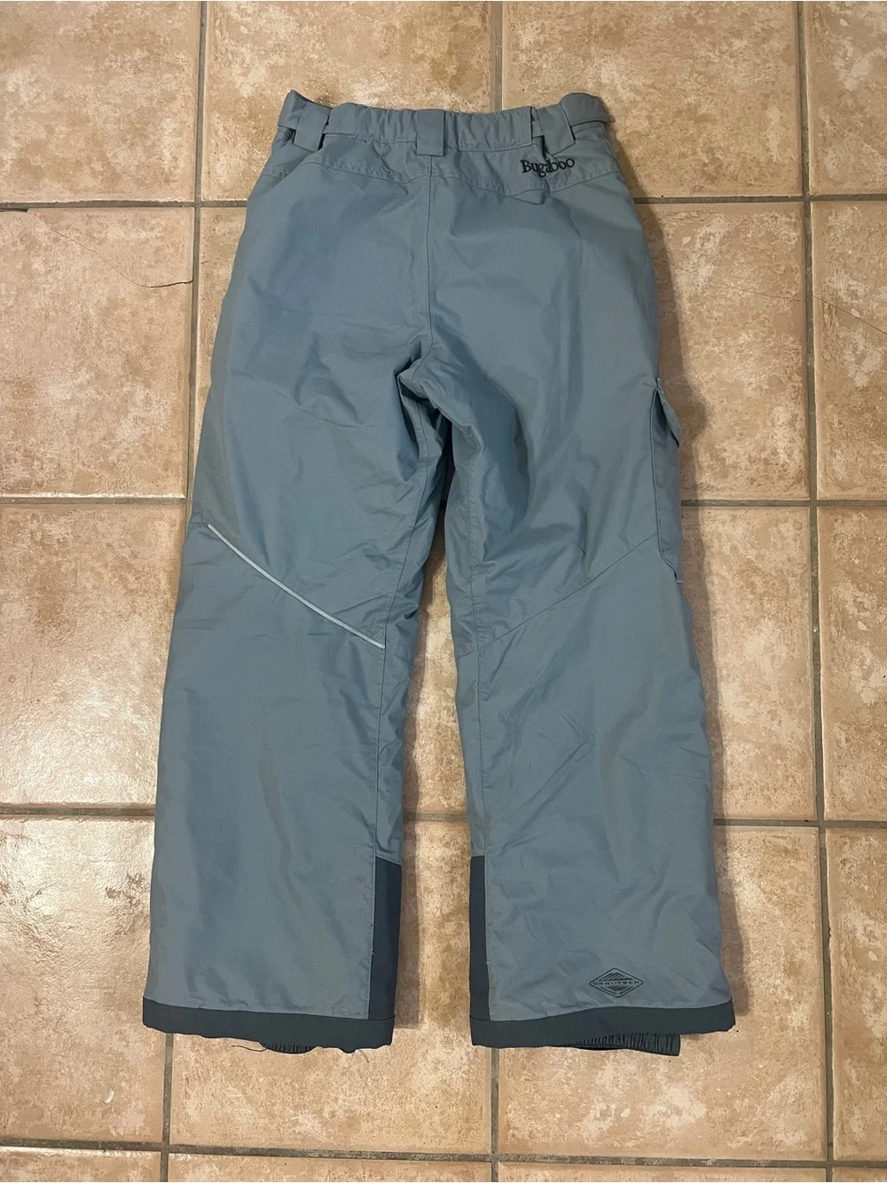 Columbia Bugaboo Omni Tech Kids M 10/12 Ski Snow Pants Waterprooof grey